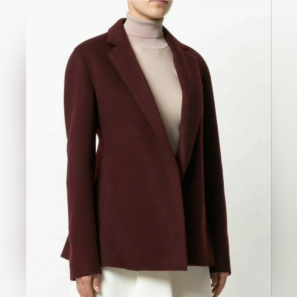 Theory Pleated Blazer Jacket Wool & Cashmere size 4